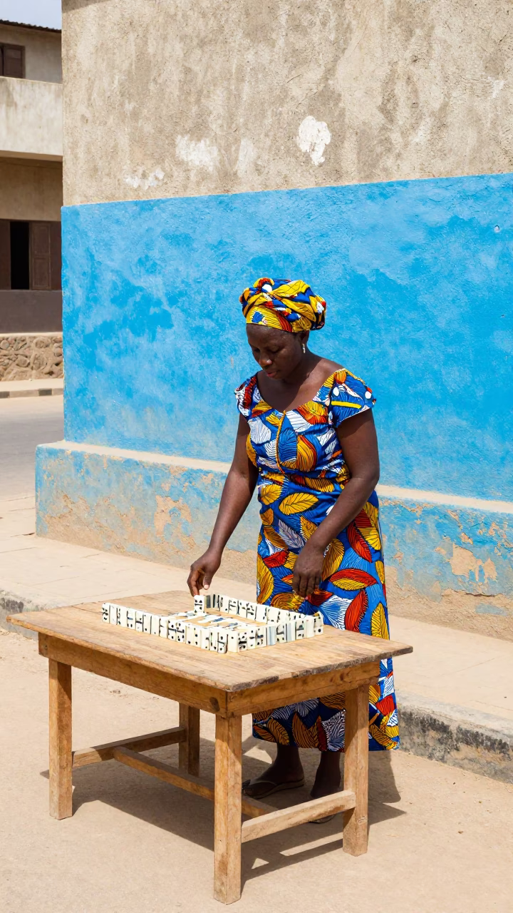 Domino Game in Dakar in in Dakar, Senegal