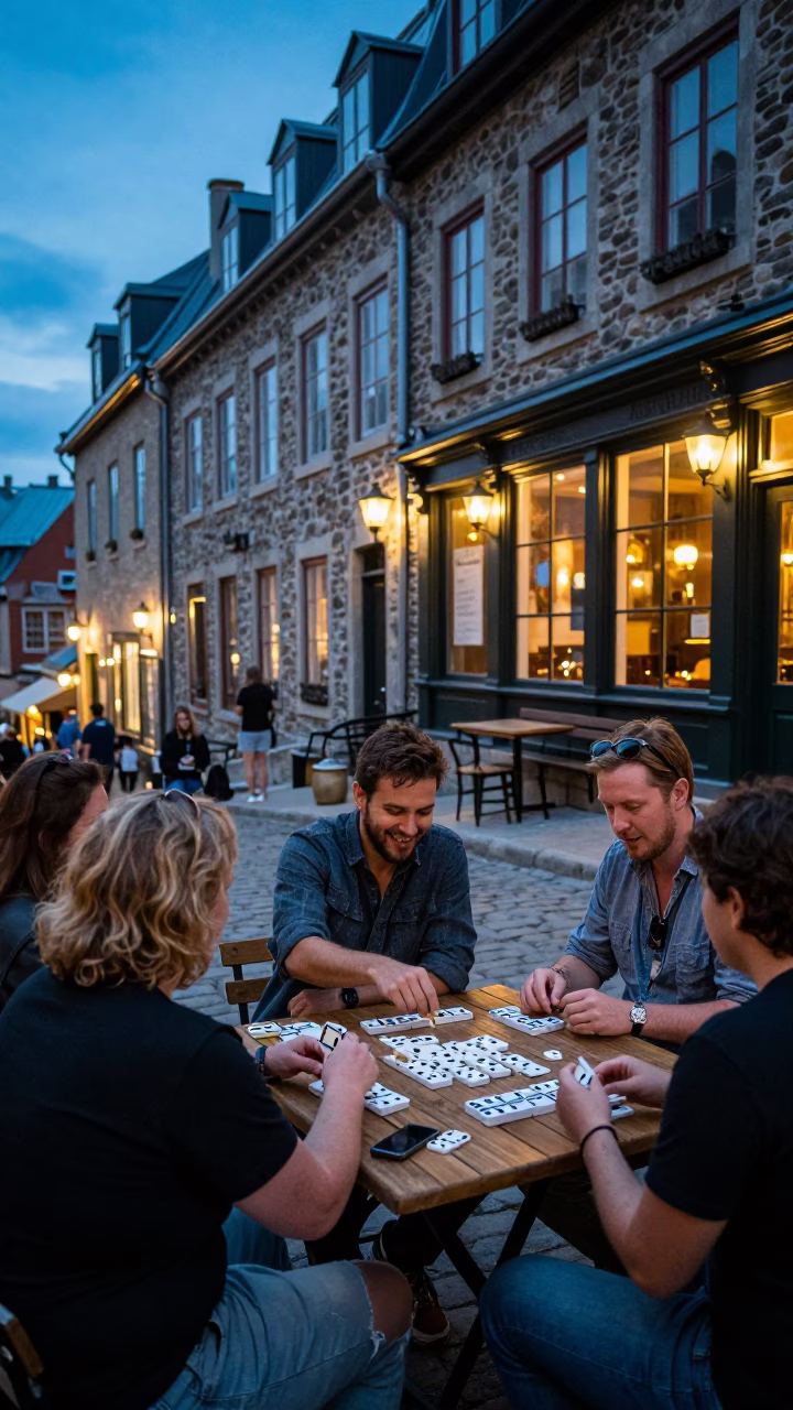 Domino Game in Quebec City in in Quebec City, Quebec, Canada