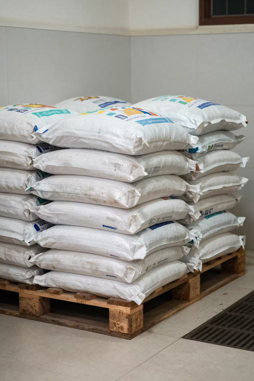 Donation Kibble Pallet in Yangon Grooming Bay in inside a grooming bay in Yangon