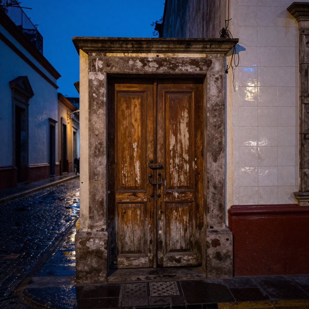 Door And Boot Scraper in Mexico City in in Mexico City, Mexico
