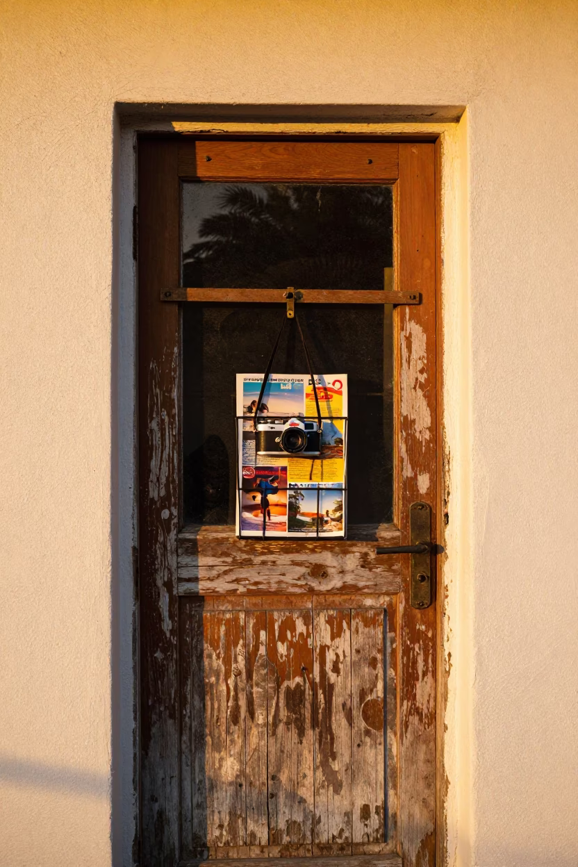 Door And Stucco Wall in Miami in in Miami, Florida, United States