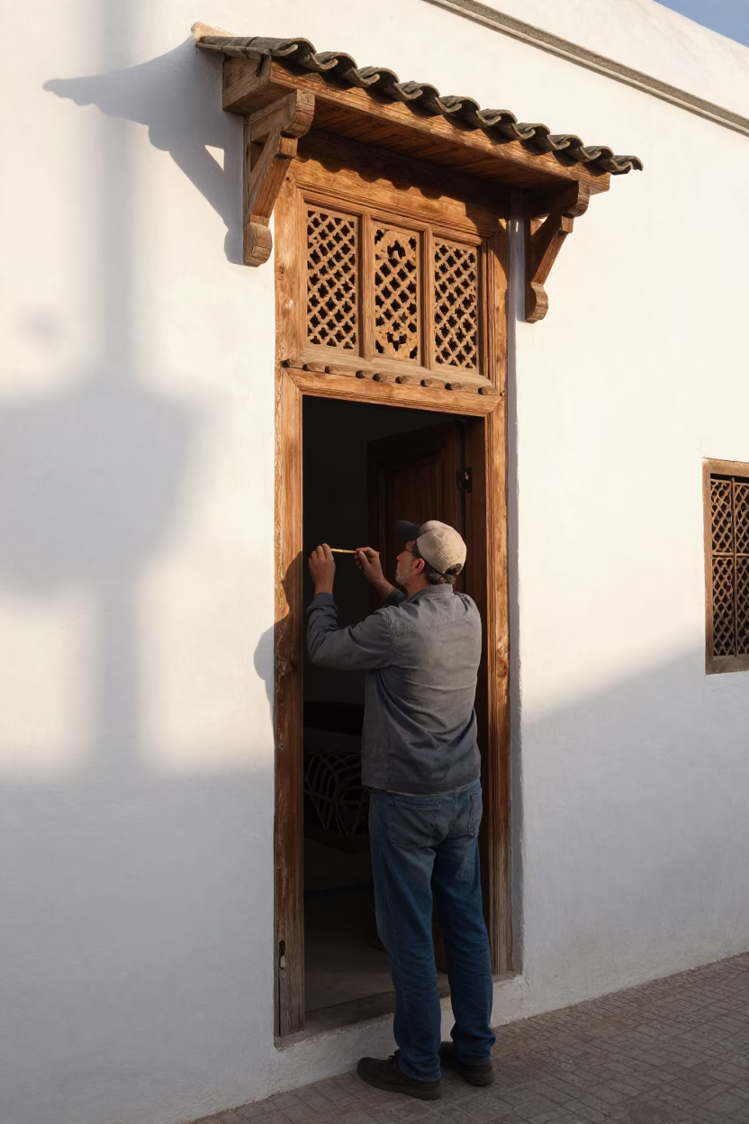 Door Frame in Essaouira in in Essaouira, Morocco