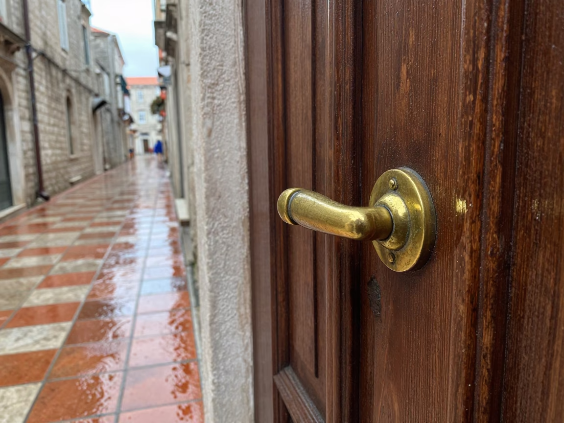 Door Handle in Dubrovnik in in Dubrovnik, Croatia