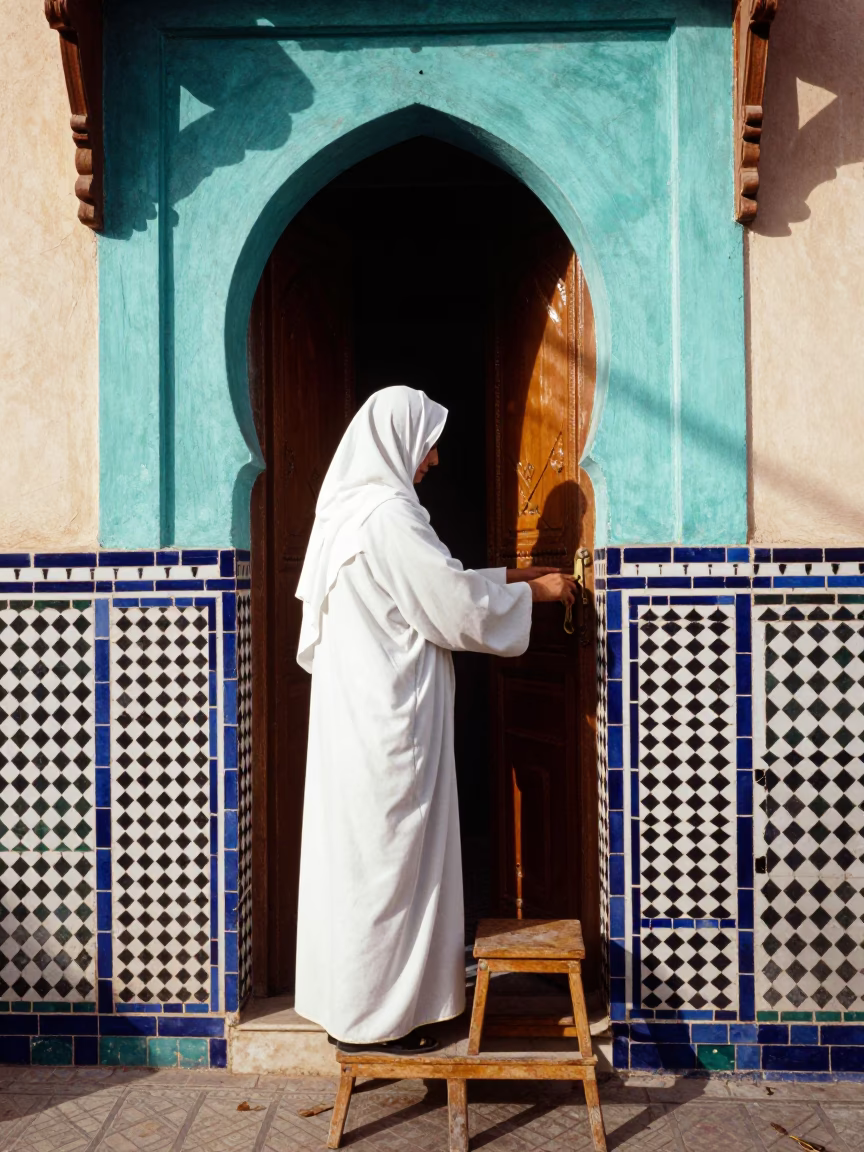 Door Handle in Marrakech in in Marrakech, Morocco