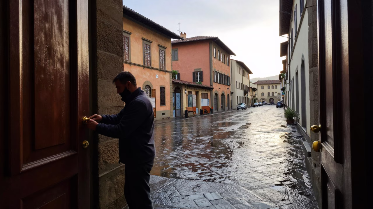 Door Knob in Florence in in Florence, Italy