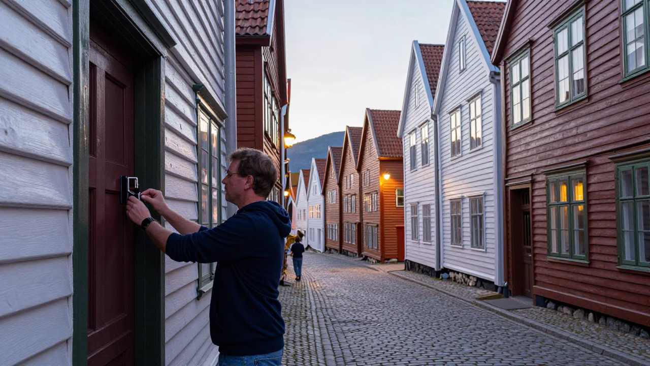 Door Latch in Bergen in in Bergen, Norway