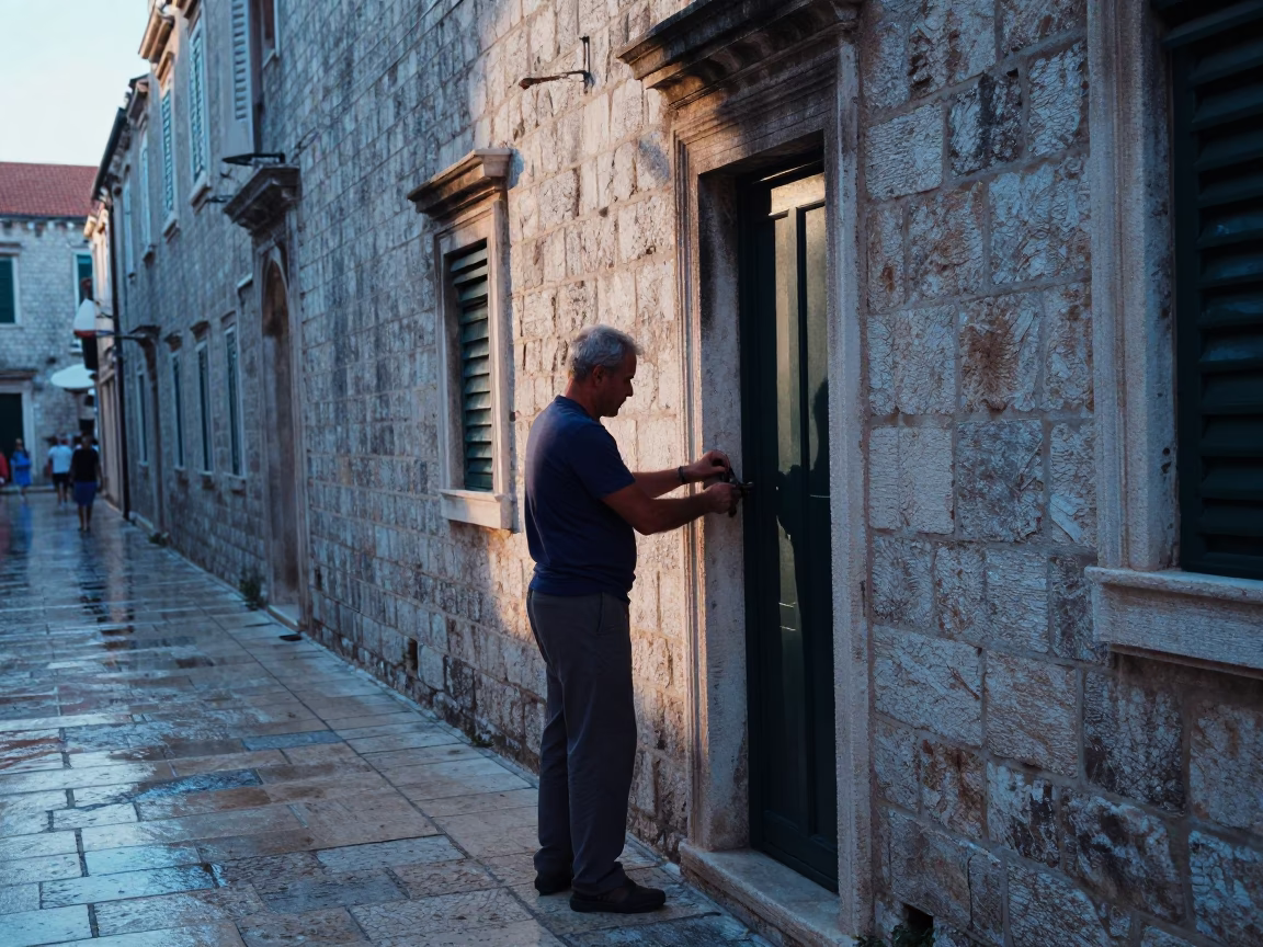 Door Latch in Dubrovnik in in Dubrovnik, Croatia