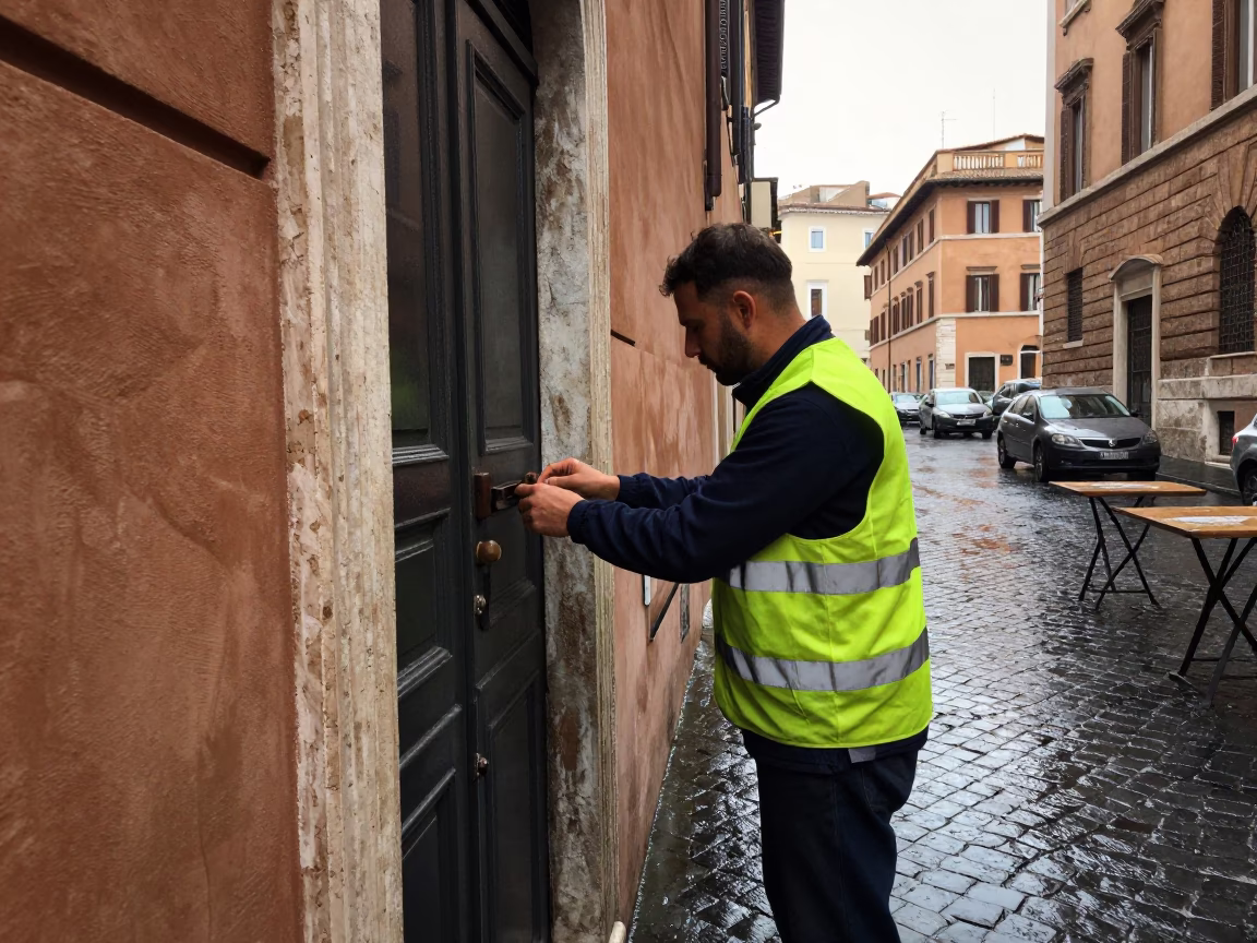 Door Lock in Rome in in Rome, Italy