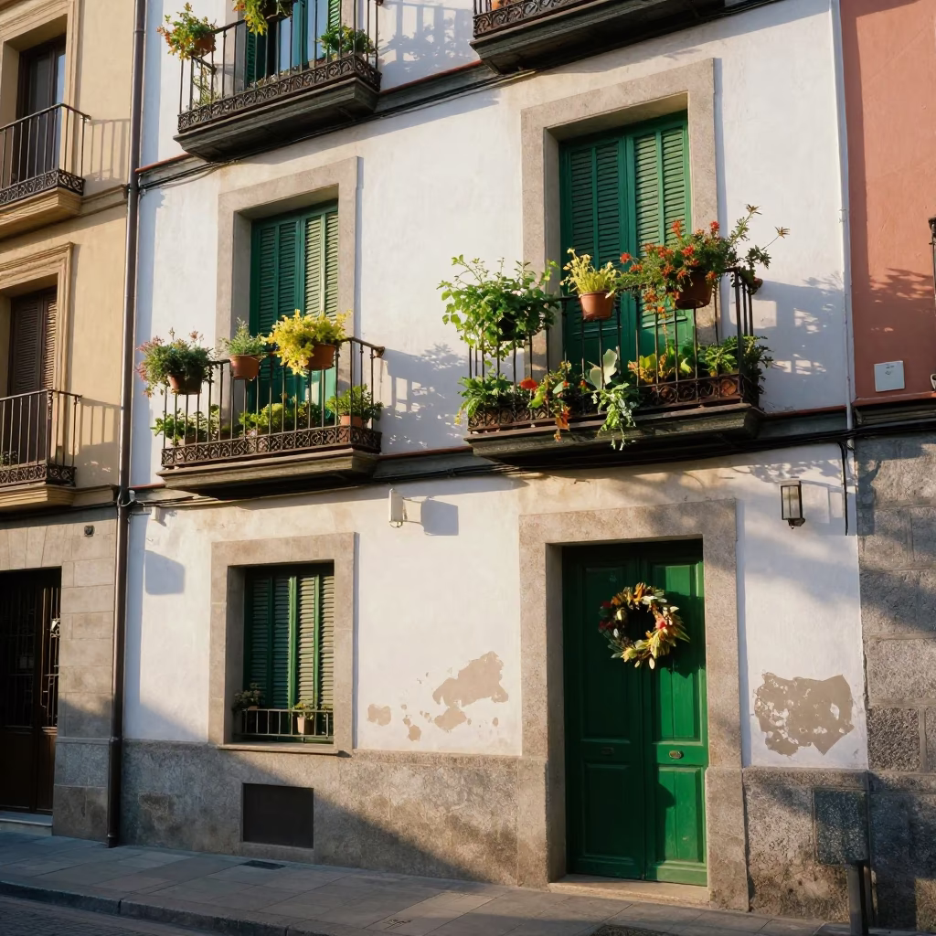 Door Wreath in Madrid in in Madrid, Spain