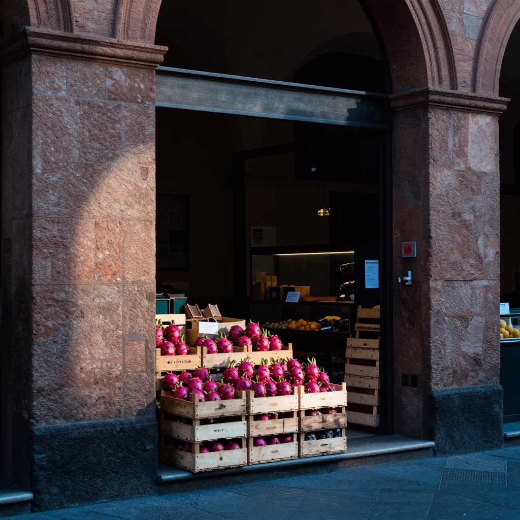 Dragon Fruits in Bologna in in Bologna, Italy