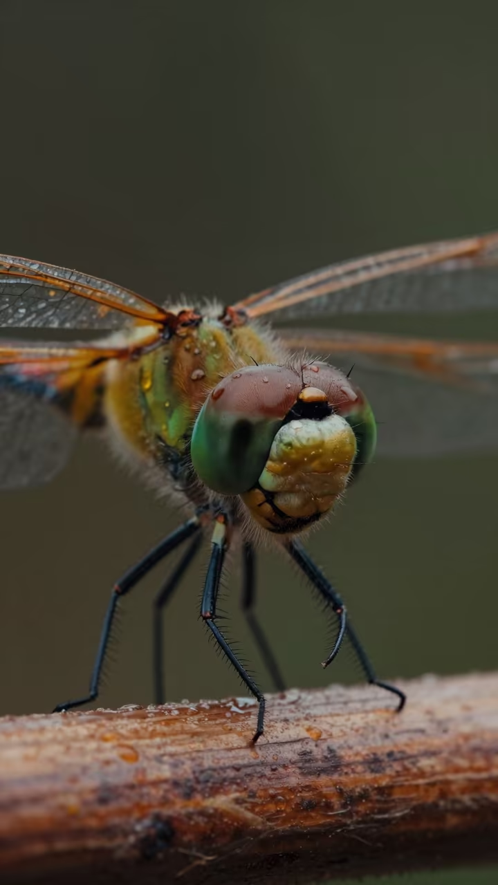Dragonfly Eye Green Gold Rain Shadow in near Guacara