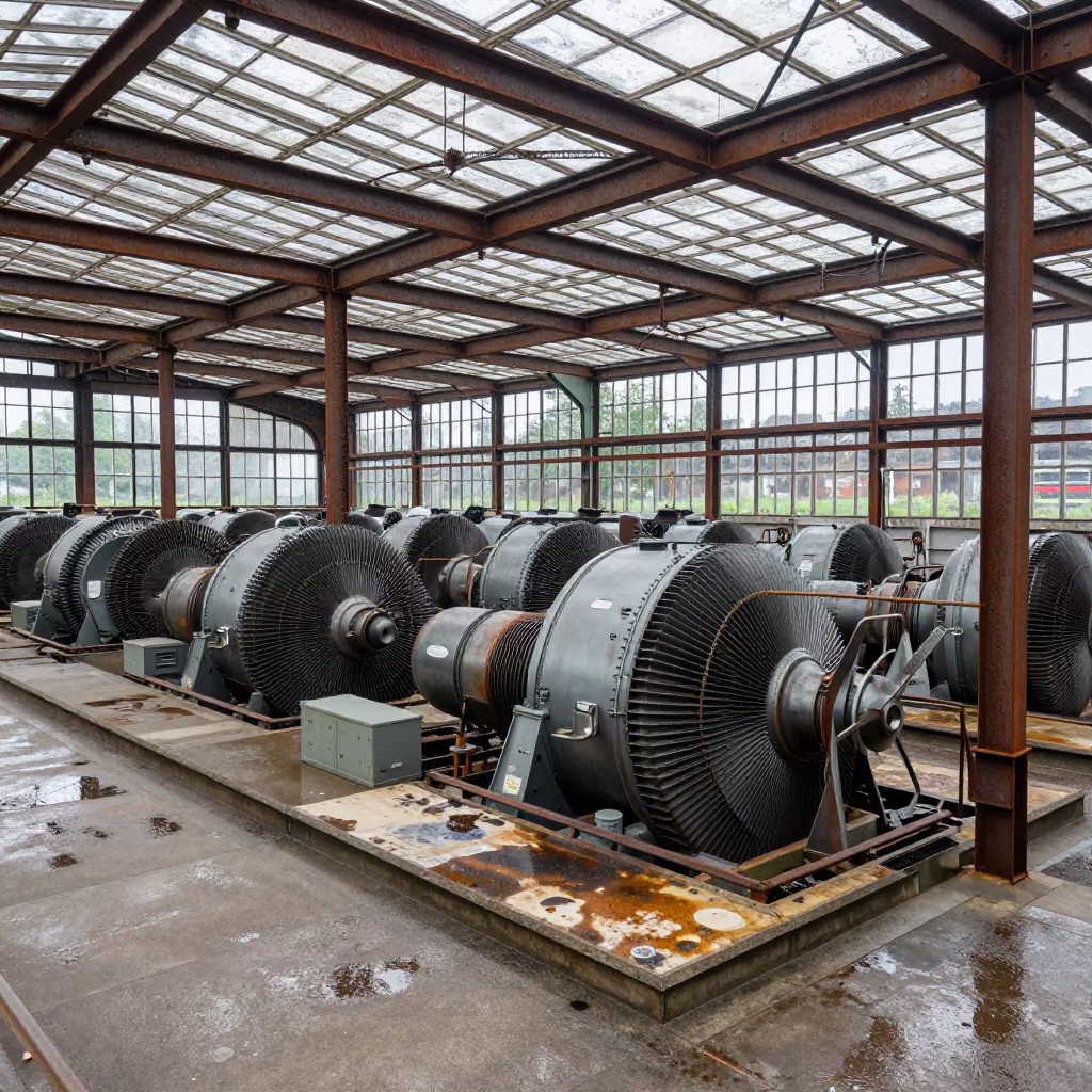 Dresden Engine Shed Glass Roof Turbine Hall in in a turbine hall near Dresden