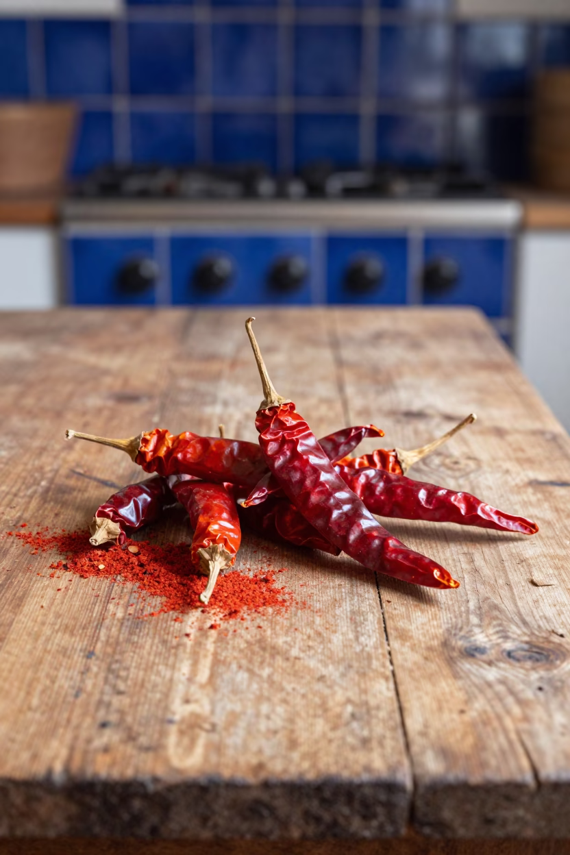 Dried Chili Peppers in Mexico City in in Mexico City, Mexico