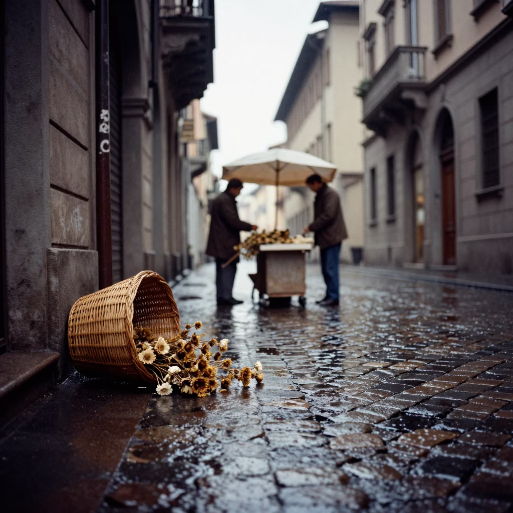 Dried Flowers in Milan in in Milan, Italy