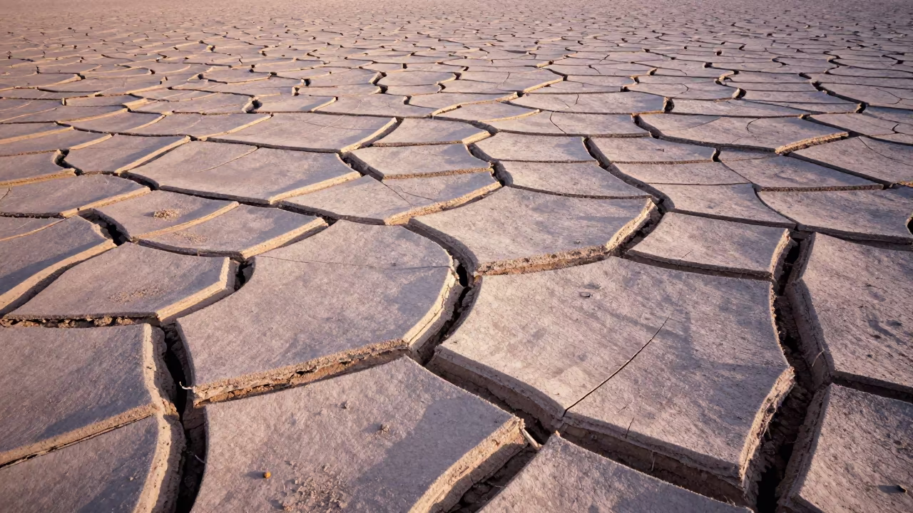 Dried Mud Cracks Desert Lakebed Arizona in in Arizona
