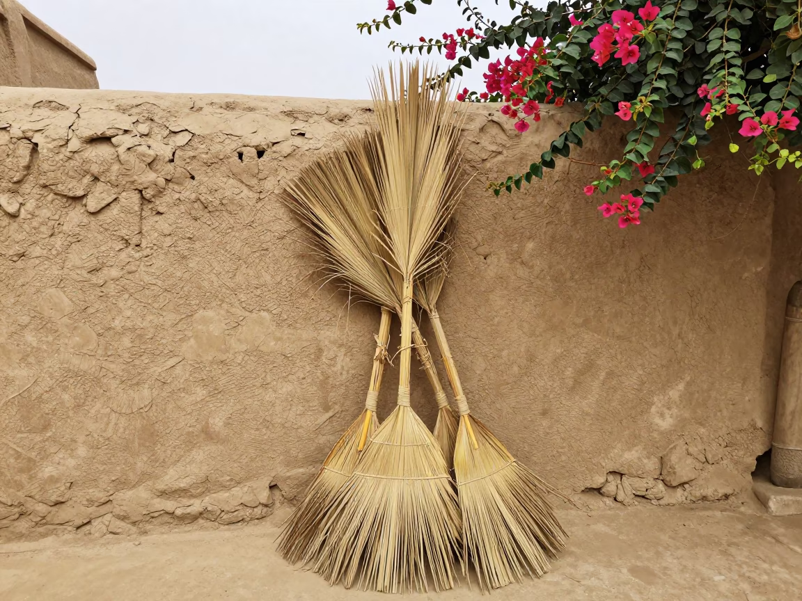 Dried Palm Broom in Luxor in in Luxor, Egypt