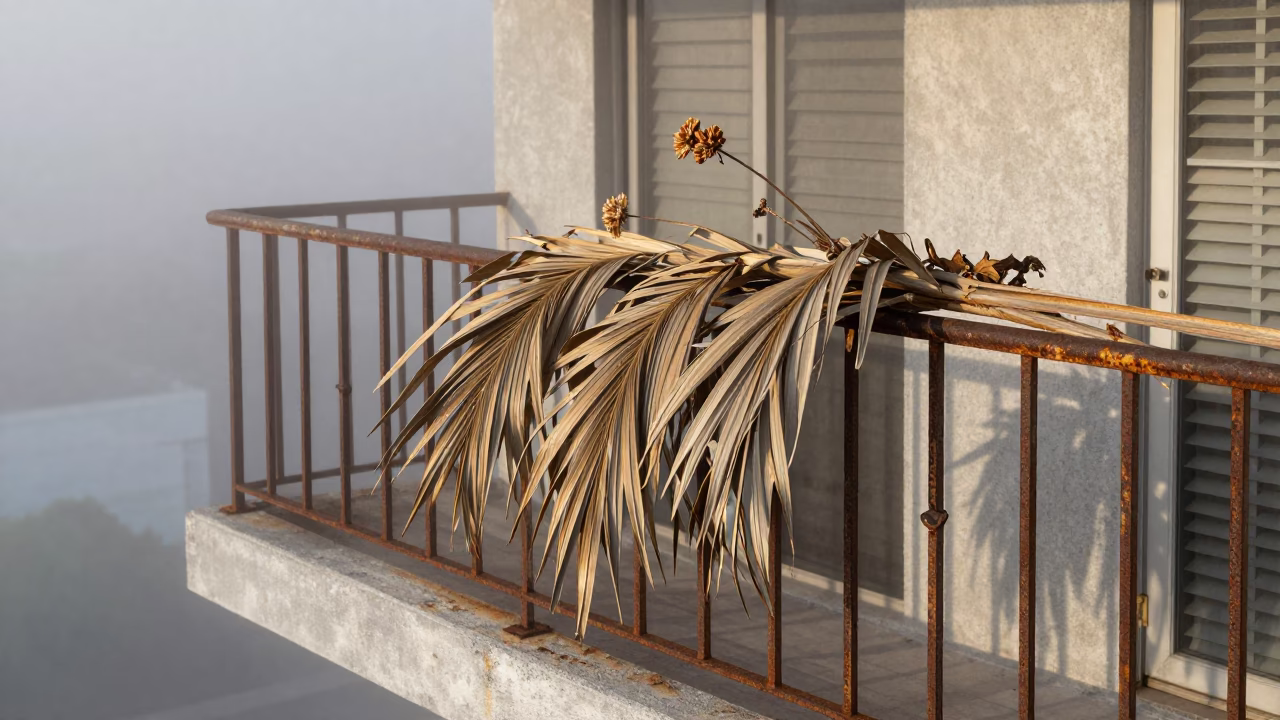 Dried Palm Fronds in Miami in in Miami, United States