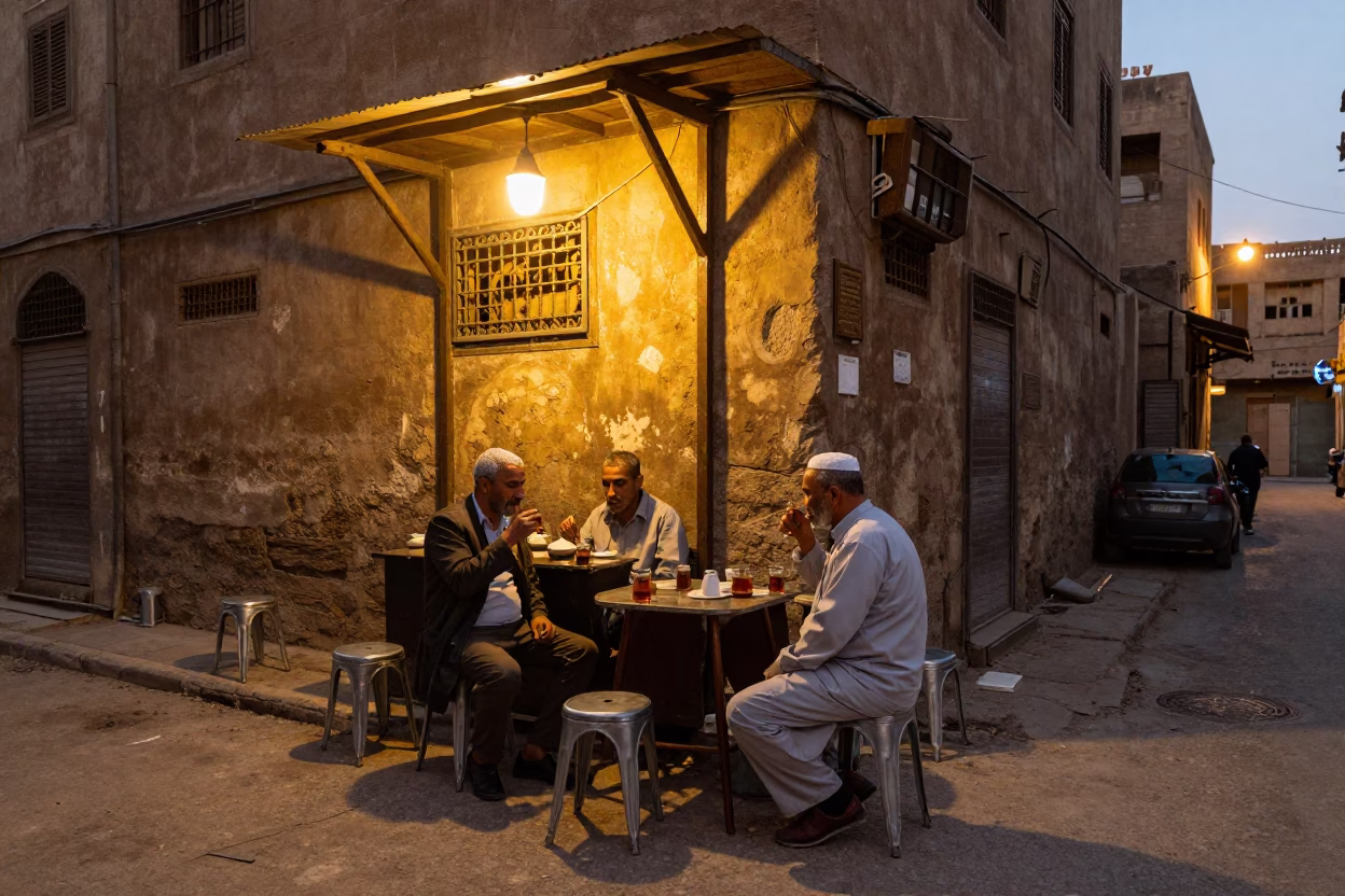 Drinking Tea in Cairo in in Cairo, Egypt