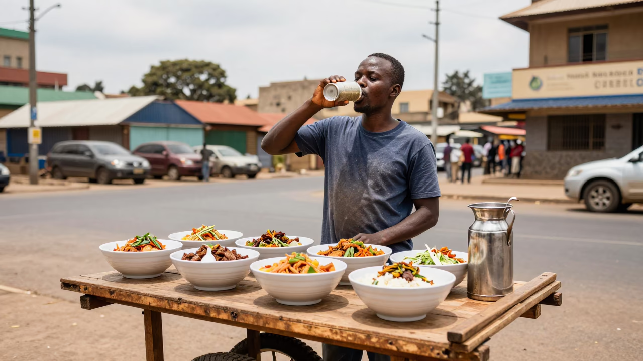 Drinking Vessels in Johannesburg at Midday Light in in Johannesburg, South Africa