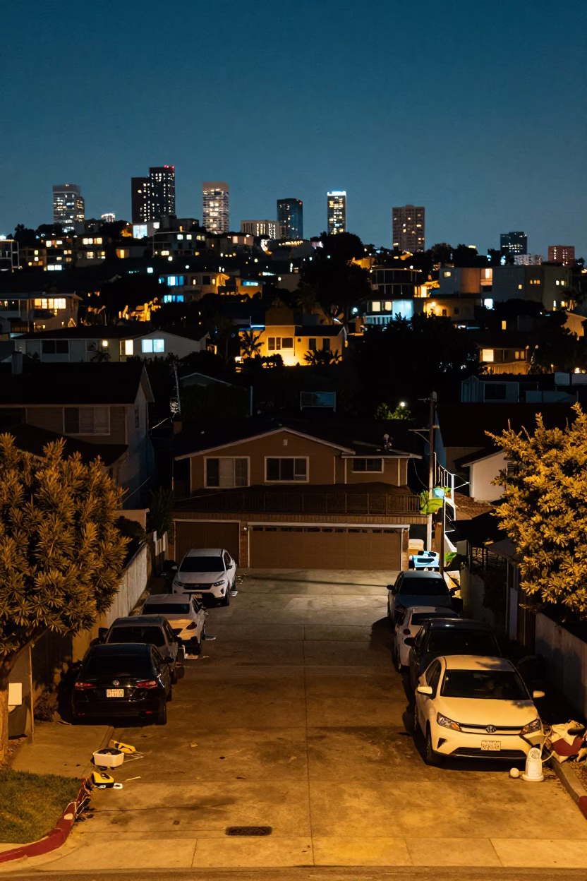 Driveway Clutter in Los Angeles in in Los Angeles, California, United States