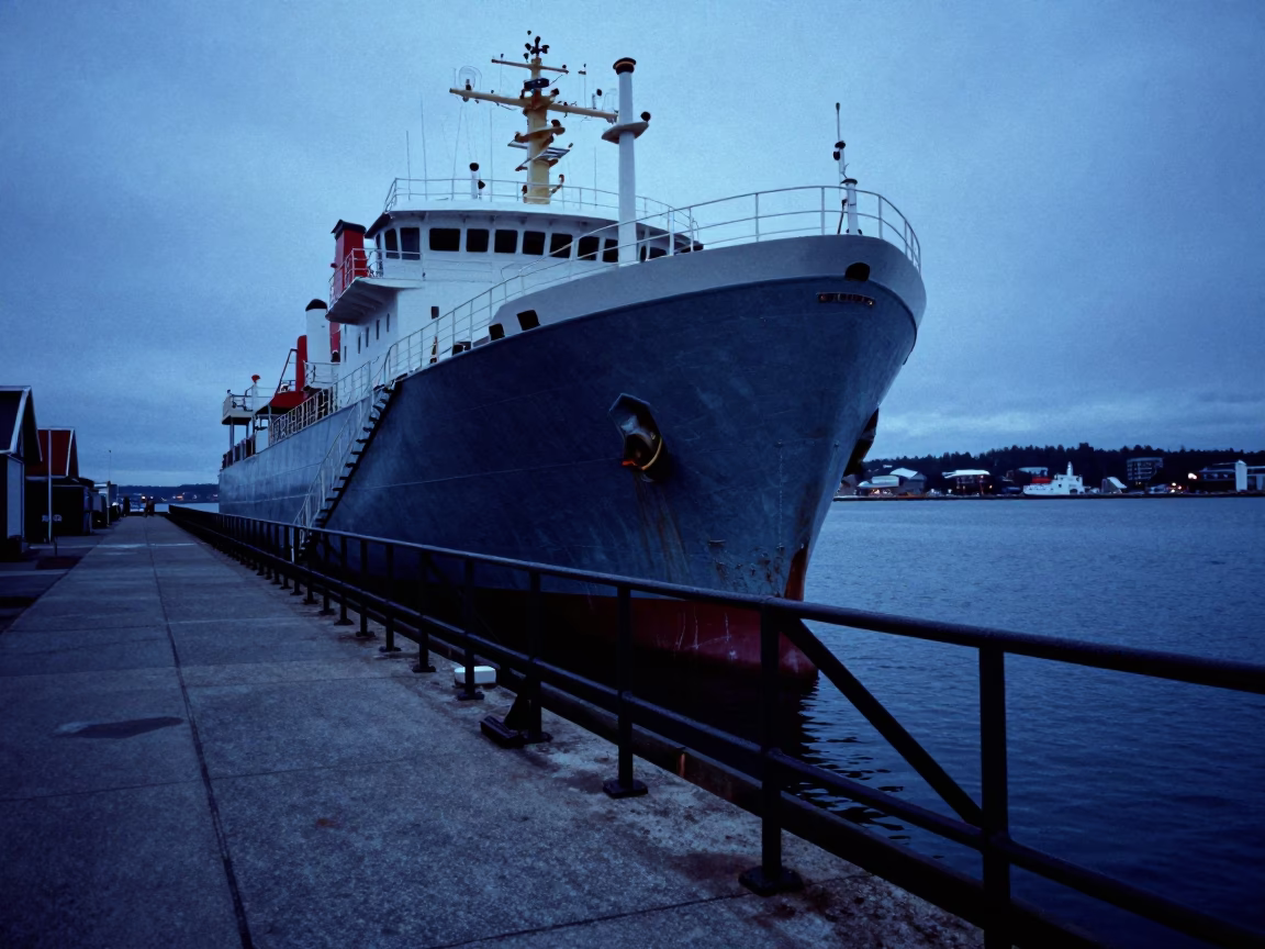 Dry Dock Ship Hull in Halifax in in Halifax, Nova Scotia, Canada