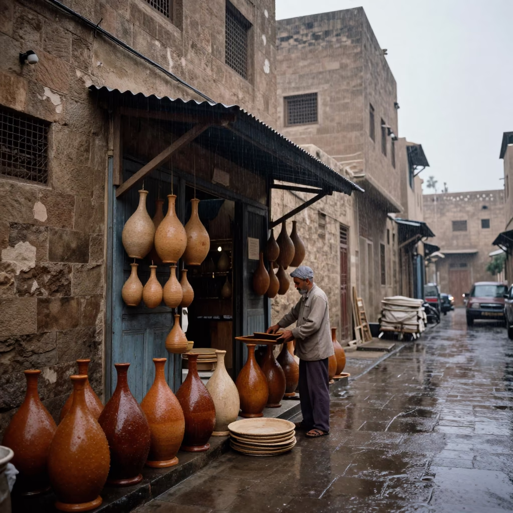 Drying Crocks in Cairo in in Cairo, Egypt