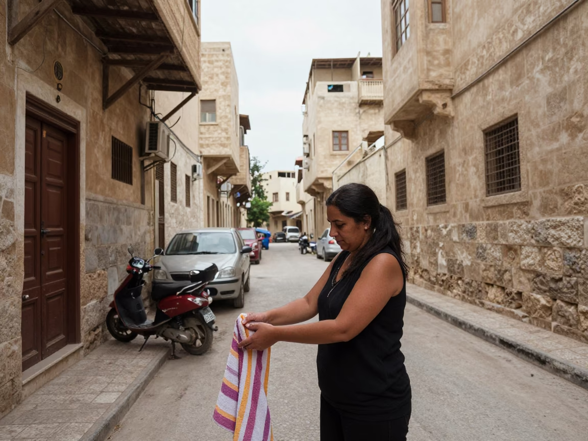 Drying Hands in Alexandria in in Alexandria, Egypt