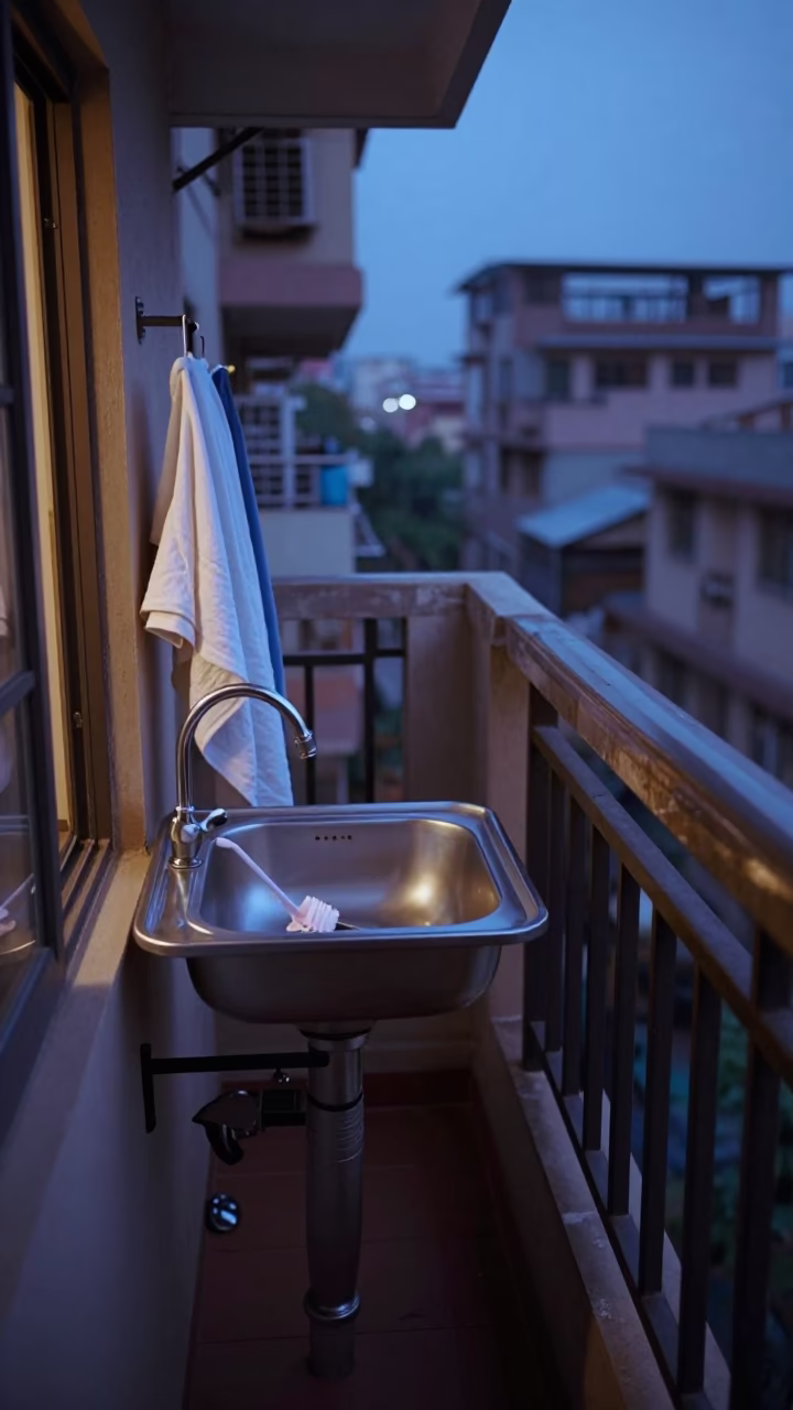 Drying Laundry in Chennai in in Chennai, India