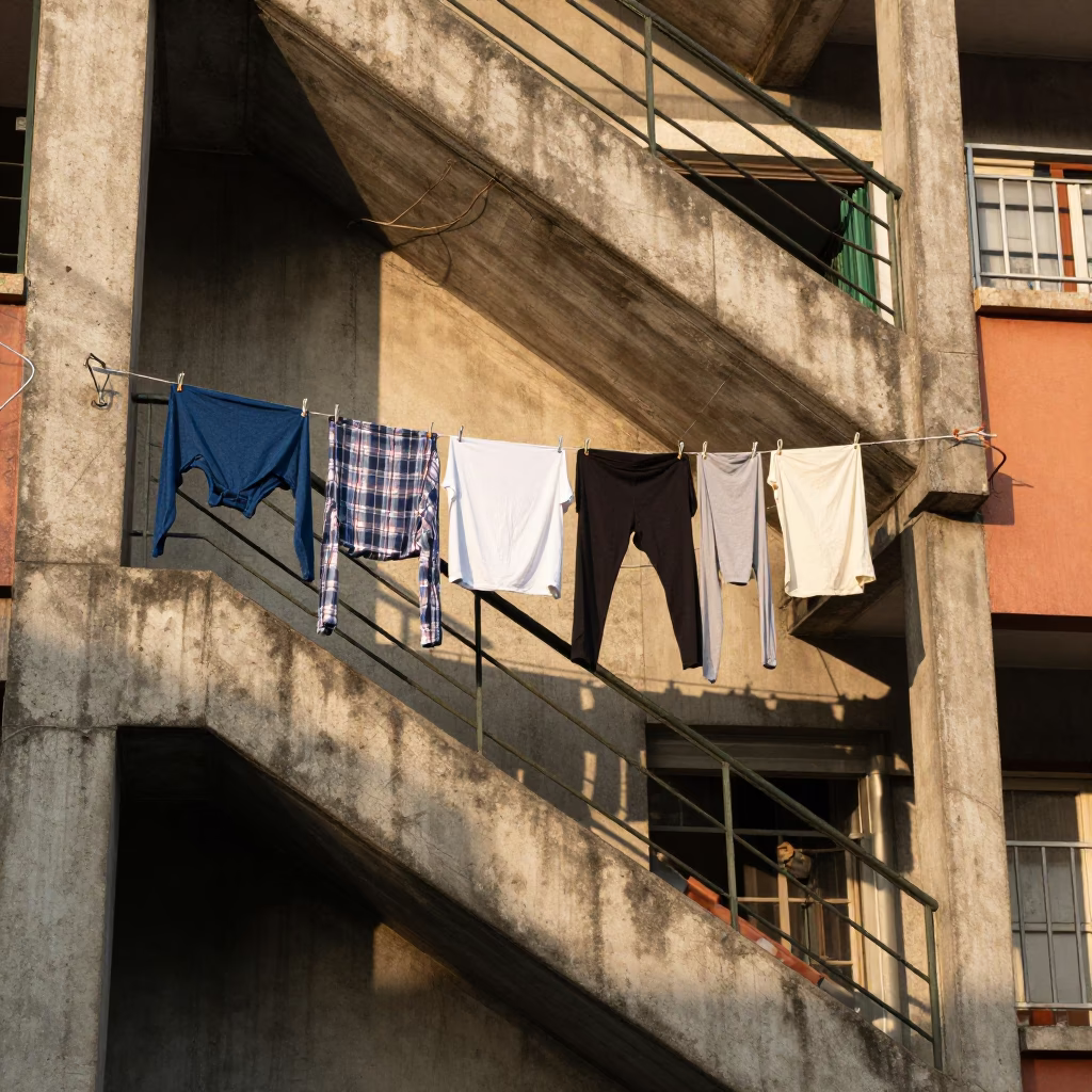 Drying Laundry in Medellin in in Medellin, Colombia
