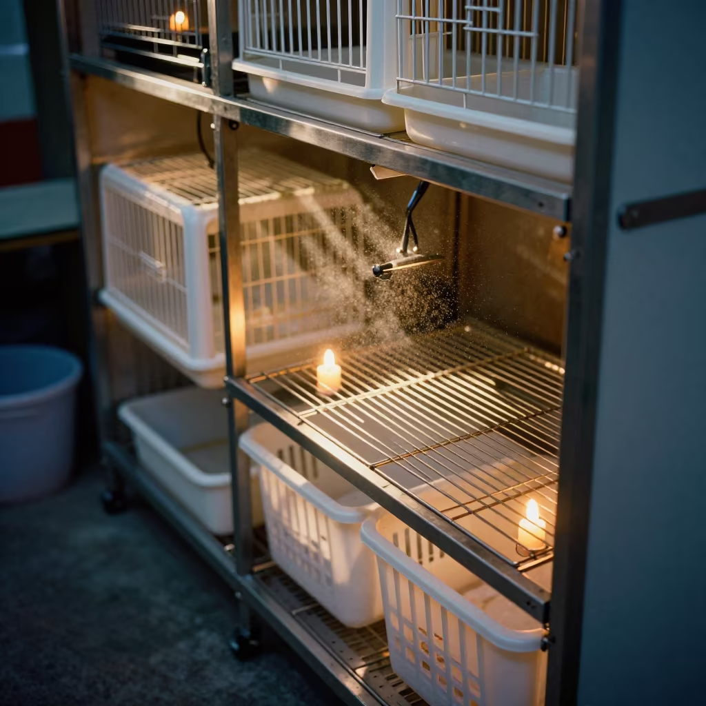 Drying Rack Candlelight Tehran Dog Wash in at a self-serve dog wash station near Grand Bazaar, Tehran
