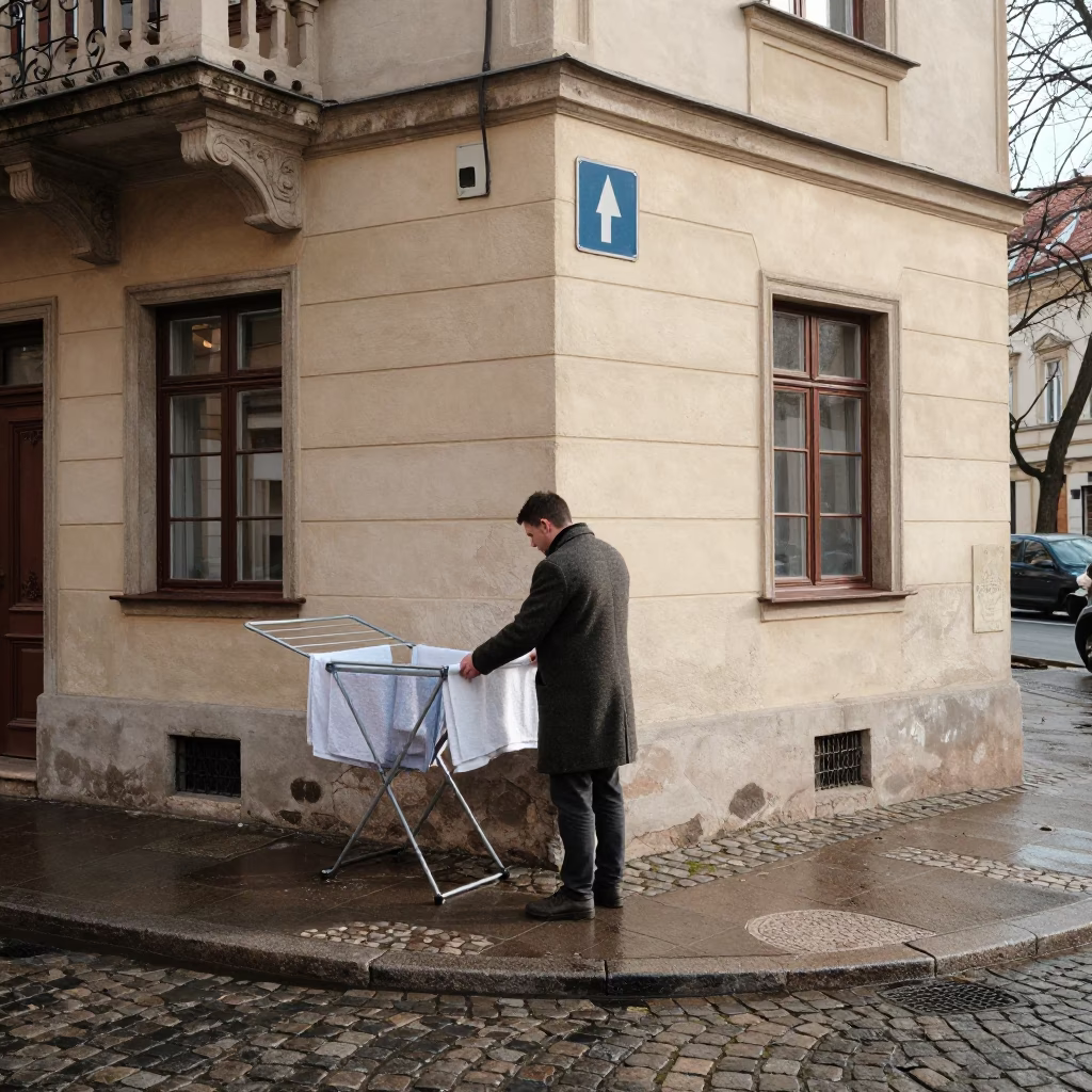 Drying Towels in Budapest in in Budapest, Hungary