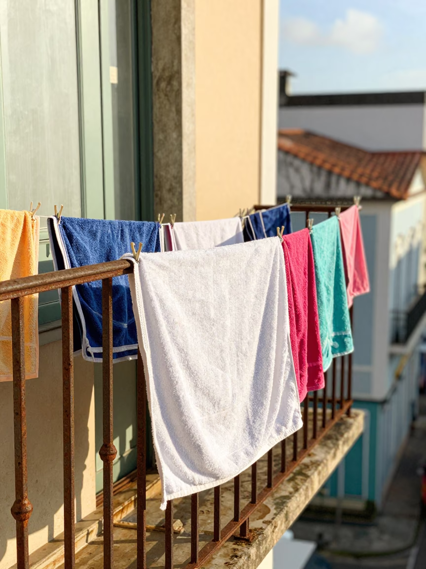 Drying Towels in Salvador in in Salvador, Brazil