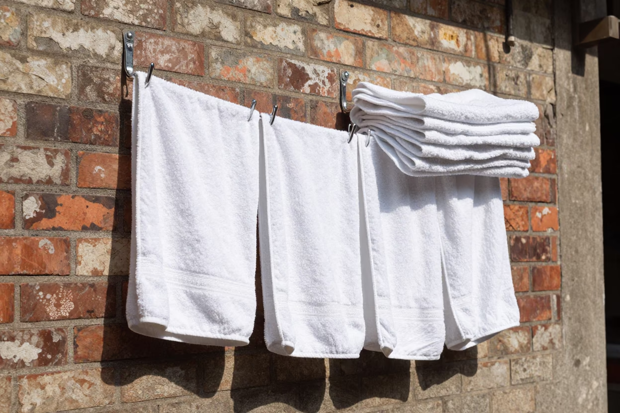 Drying Towels in Tainan in in Tainan, Taiwan