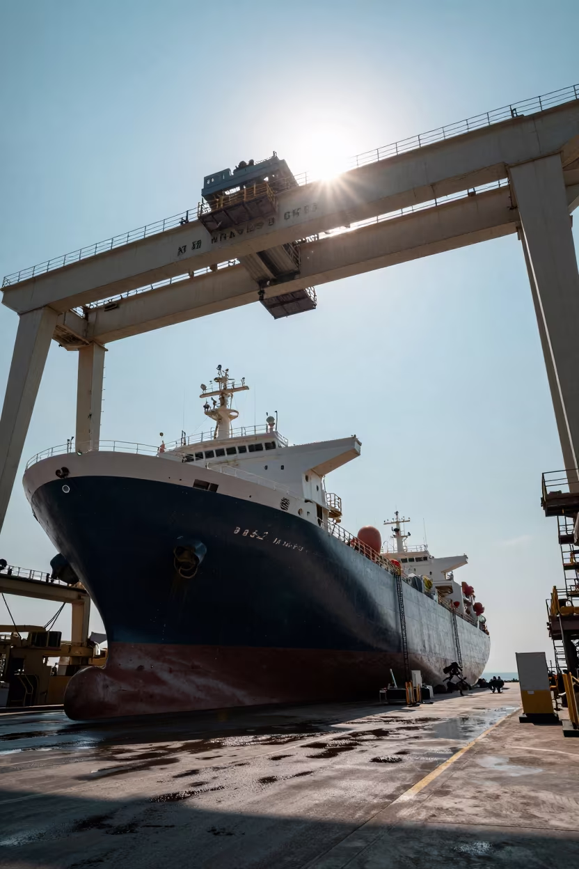 Dual Sun Over Gantry and Hull in Campania in in Campania