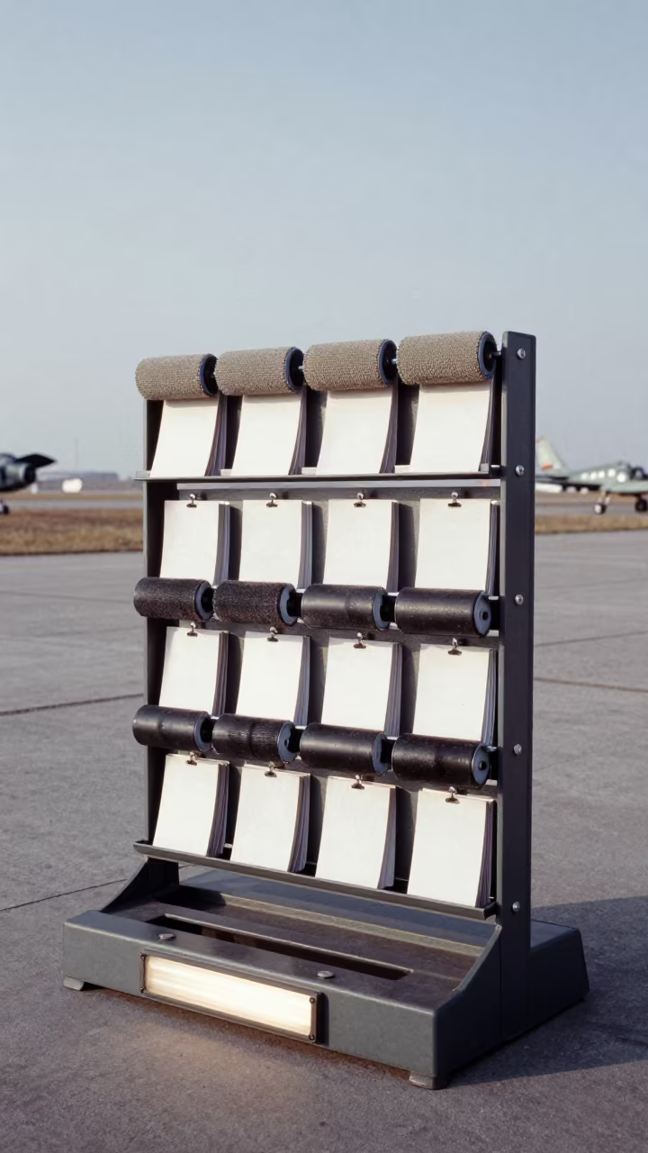 Dual Sun Over Military Drip Pan Nesting Rack in along an airbase flight line in Inner Mongolia