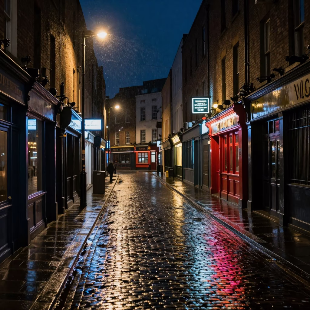 Dublin Laneway in Dublin in in Dublin, Ireland
