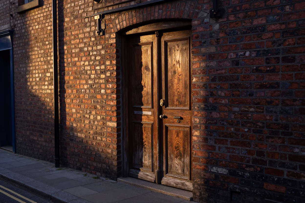 Dublin Street Scene at First Light Of Dawn in in Dublin, Ireland