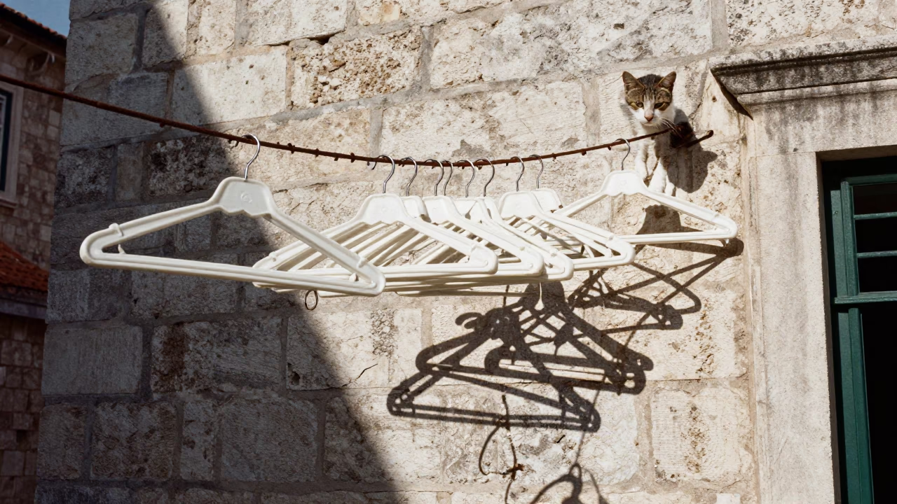 Dubrovnik Hangers at Late Morning Light in in Dubrovnik, Croatia
