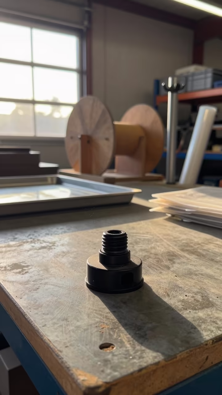 Dunnage Airbag Valve Cup in Monterey Warehouse in inside a warehouse aisle in Monterey