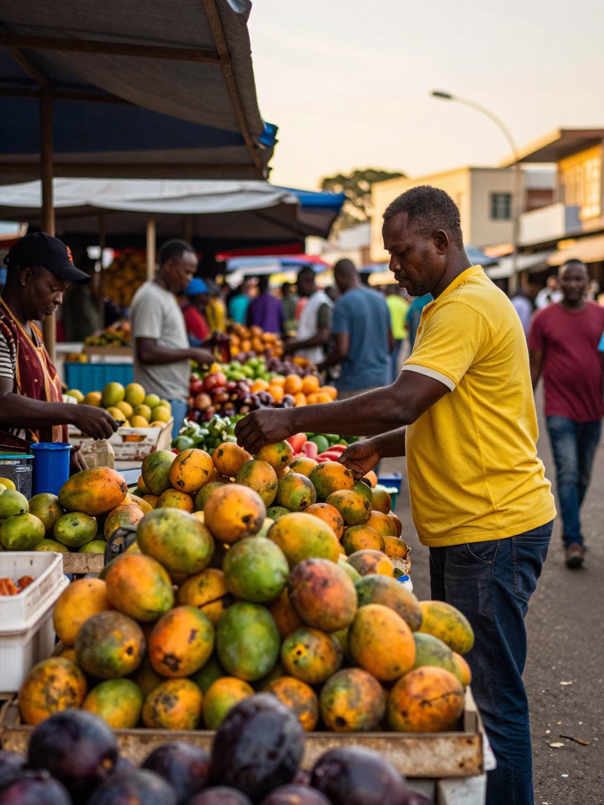 Durban Afternoon Scene at The Late Afternoon Light in in Durban, South Africa