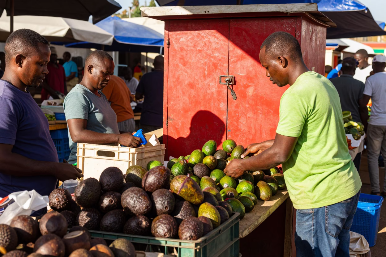 Durban Market Stall at Noon Light in in Durban, South Africa