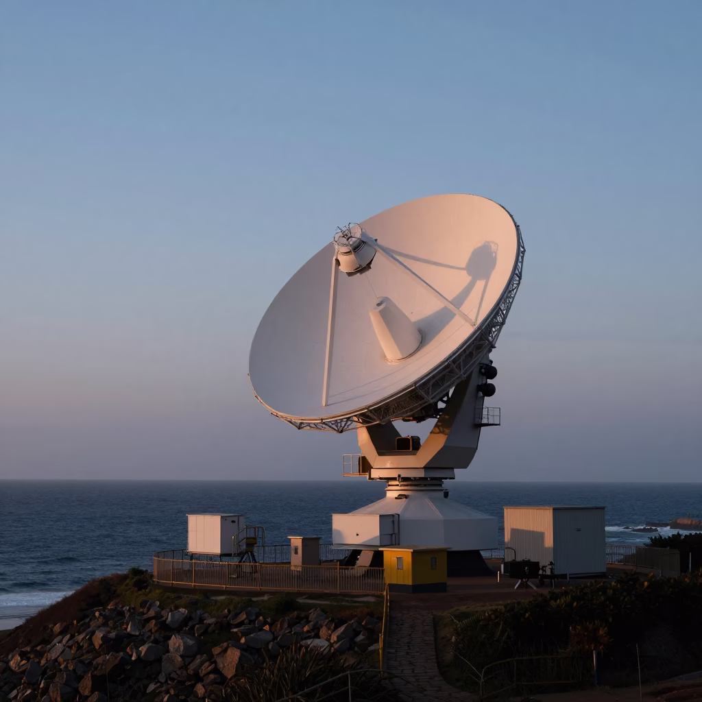 Durban Radar Installation at Sunrise Light in in Durban, South Africa