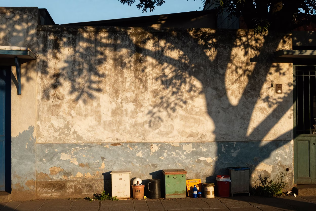Durban Street Scene at Evening Light in in Durban, South Africa
