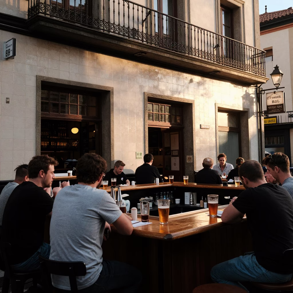 During Closing in Bilbao in in Bilbao, Spain