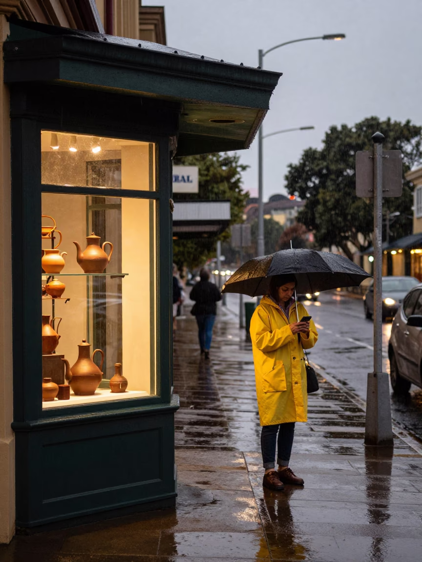 During Light in Adelaide at Dusk Light in in Adelaide, South Australia, Australia