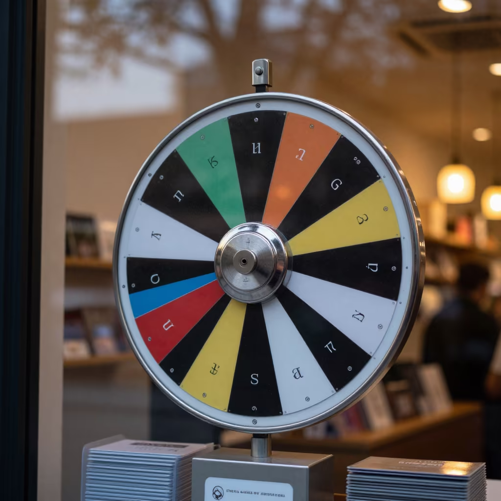 Dusk Glow on Sydney Gift Card Spinner in inside a storefront prepared for opening in Sydney