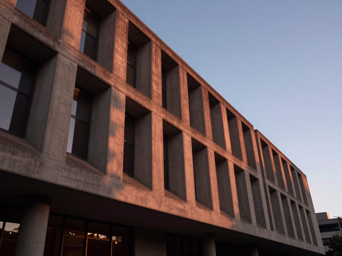 Dusk Light at Copper-toned Light Before Dusk in Melbourne in in Melbourne, Victoria, Australia