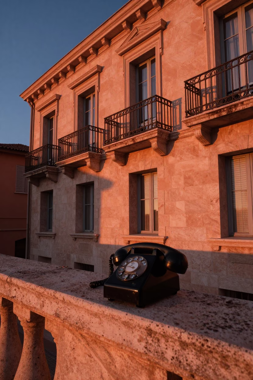 Dusk Light at Copper-toned Light Before Dusk in Nice in in Nice, France