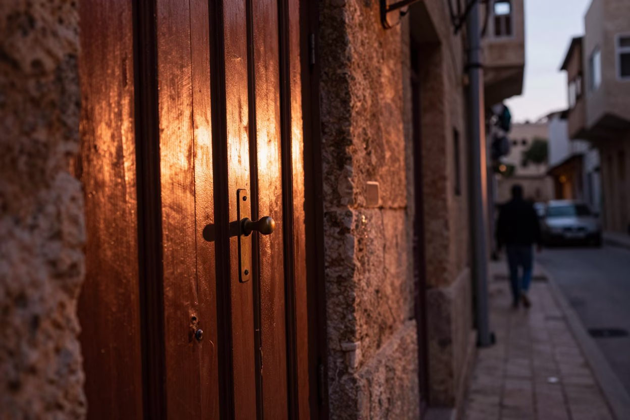 Dusk Light in Beirut at Copper-toned Light Before Dusk in in Beirut, Lebanon