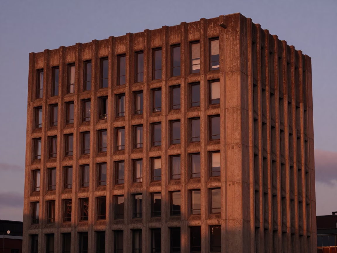 Dusk Light in Bristol at Copper-toned Light Before Dusk in in Bristol, United Kingdom